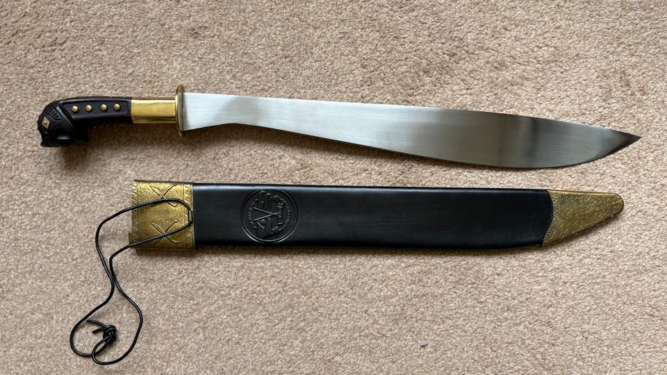 A blade with its scabbard