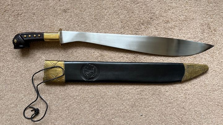Two blades with a scabbard